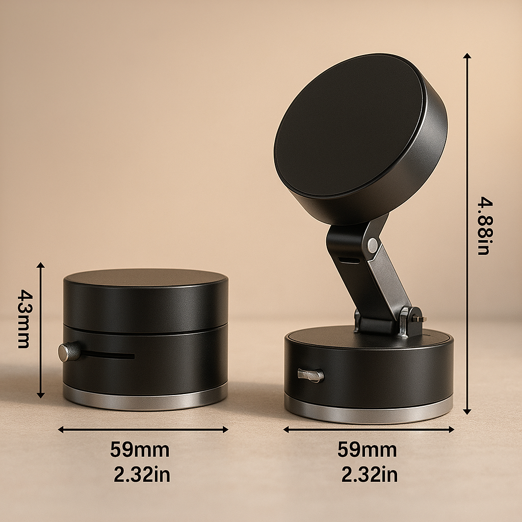 Suporte Magnético Para Celular, Sucção A Vácuo com Rotação 360°