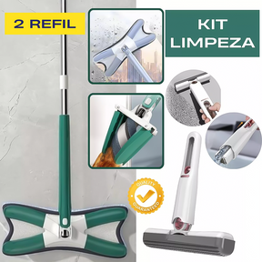 Mop Limpeza Automática Giratório 360graus Praticidade Faxina