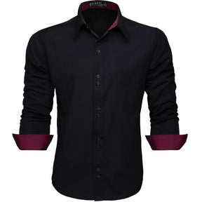 Camisa Social Masculina Slim Manga Longa
