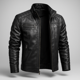 Jaqueta de Couro Masculina Slim - Aviador