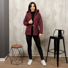 Casaco Parka Feminina Forrado
