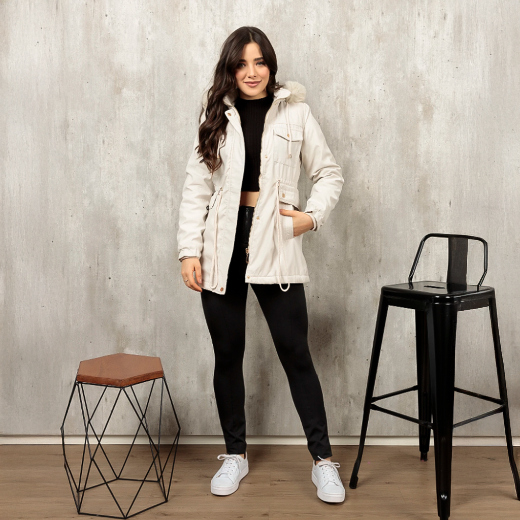 Casaco Parka Feminina Forrado
