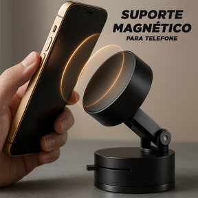 Suporte Magnético Para Celular, Sucção A Vácuo com Rotação 360°
