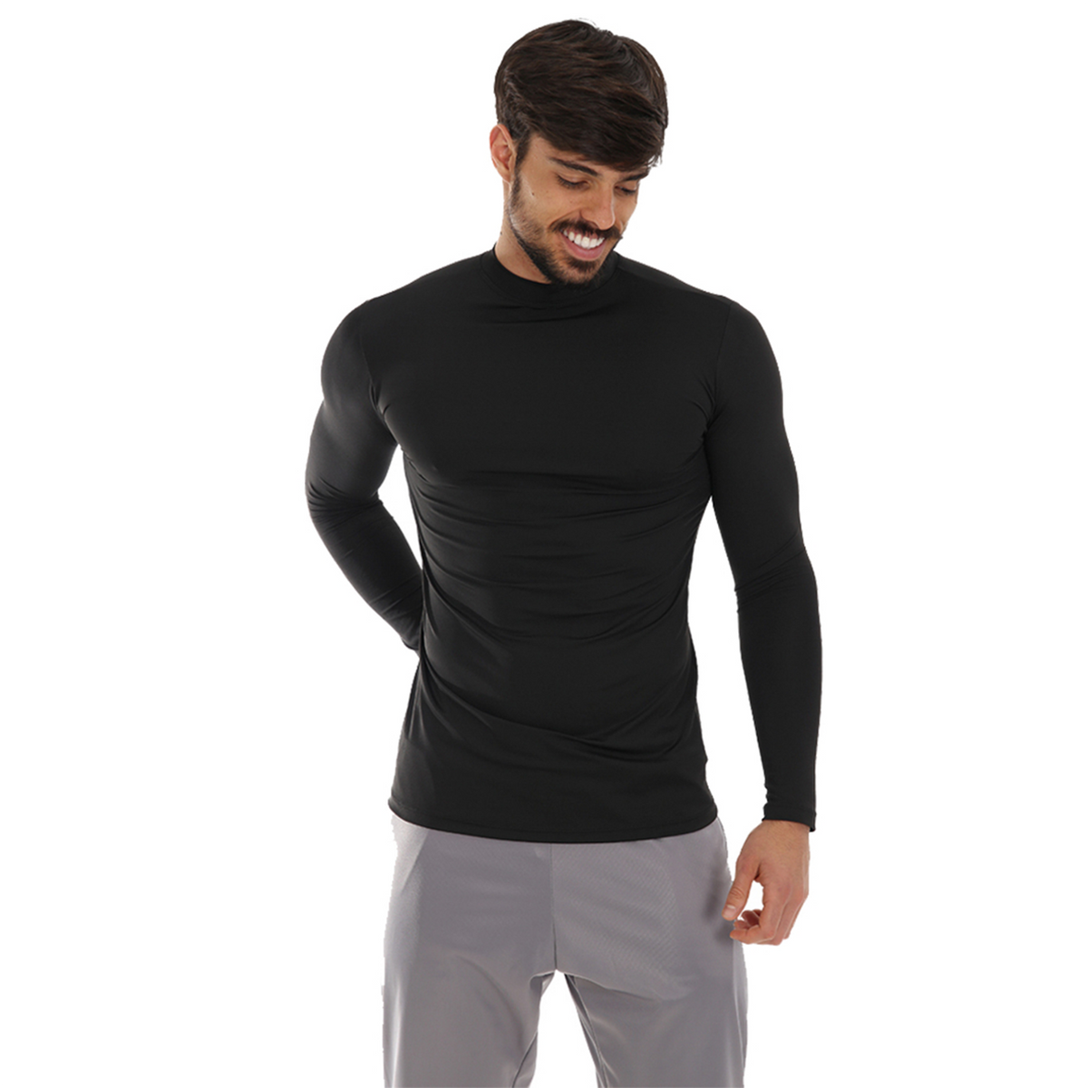 Kit 5 Camisas Térmicas Masculinas Manga Longa Dry Fit