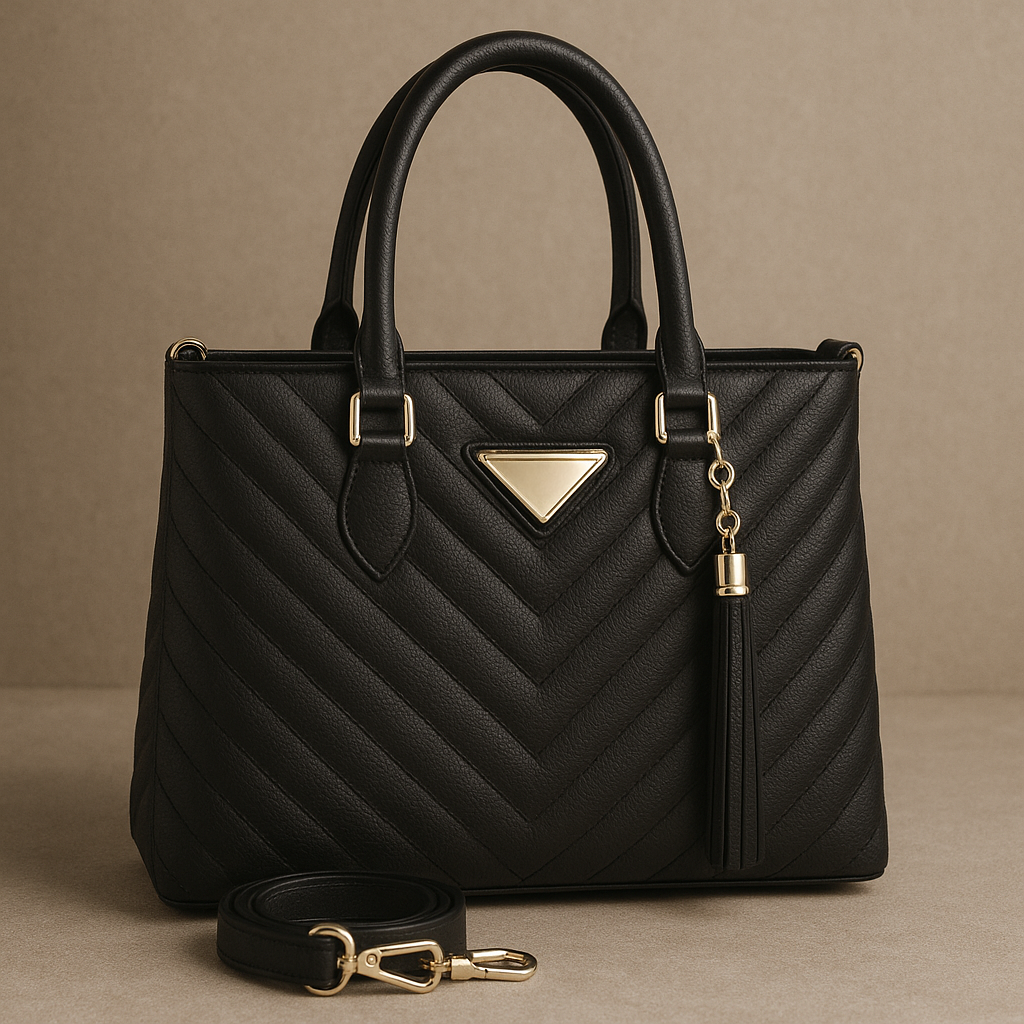 Bolsa de Mão Feminina Bordada com Opção Transversal